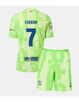 Barcelona Ferran Torres #7 Kolmaspaita Lasten 2024-25 Lyhythihainen (+ shortsit)